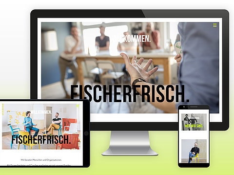 TYPO3 Webdesign: TYPO3 CMS Webdesign für die FischerFrisch GmbH