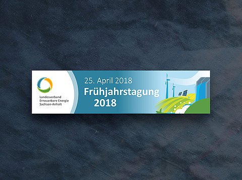 Grafikdesign: Webbanner für Landesverband Erneuerbare Energie Sachsen-Anhalt / 2018