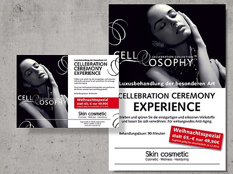 Zeitungsanzeigen: Anzeige und Plakat für Skin cosmetic / 2013