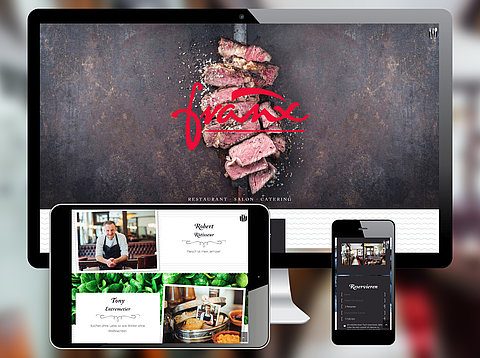 Webdesign: Restaurant Franx mit TYPO3 Website