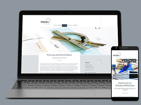 TYPO3 Webdesign: TYPO3 Relaunch für WISUAL Metallbau GmbH