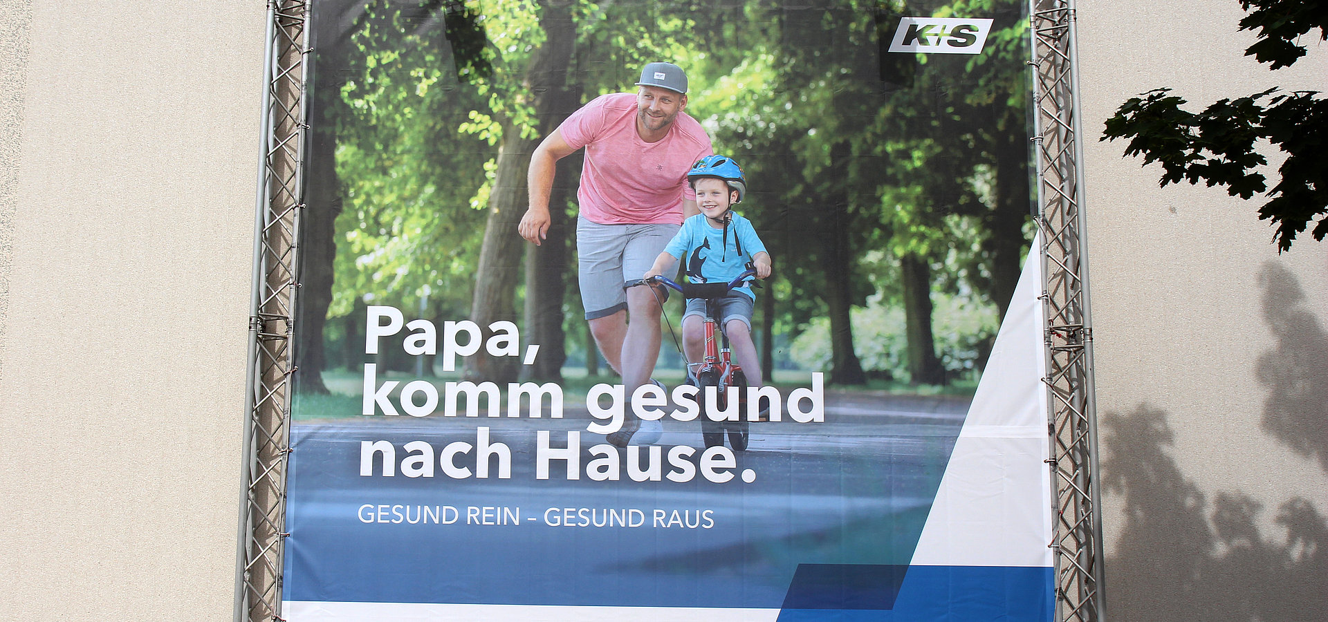 Klassische Werbung: Vision Null Unfälle – Banner für K+S Minerals and Agriculture GmbH