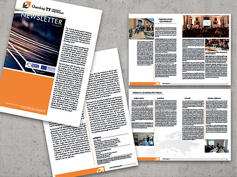 Corporate Publishing: Newsletter für das Projekt ChemLog Tracking & Trace vom Ministerium für Wissenschaft und Wirtschaft  / 2013