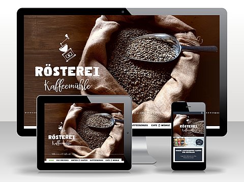 Webdesign: Website für Rösterei Kaffeemühle mit TYPO3 7.6