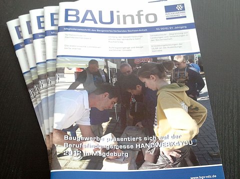 Corporate Publishing: Relaunch Mitgliederjournal BAUinfo des BGV / Ausgabe 10 - 2012