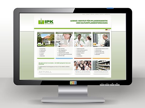 Webdesign: Relaunch des Institutsportals des IPK Gatersleben mit TYPO3 / 2012