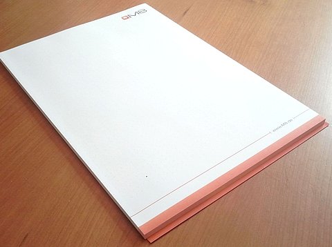 Geschäftsausstattung: Individualisierte Schreibblöcke für die M8-Personalentwicklung GmbH / 2011