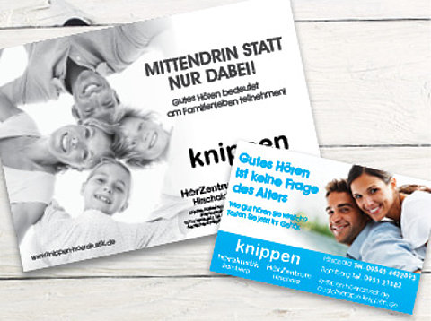 Zeitungsanzeigen: Anzeigen „Mittendrin statt nur dabei“ für einen Bamberger Hörgeräteakustiker / 2013