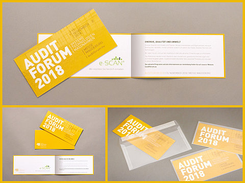 Klassische Werbung: Einladungskarten Auditforum Bio-Wärme-Innovation / 2018  
